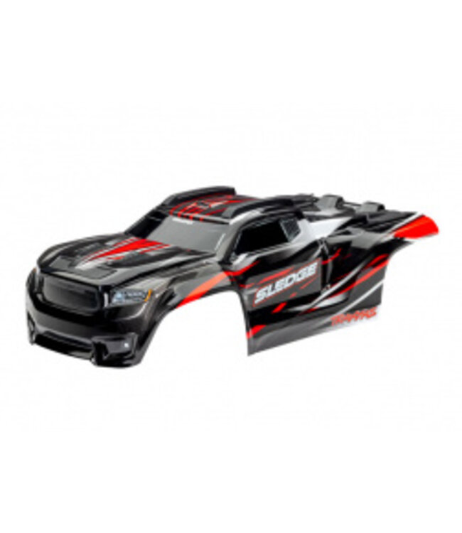 Body Sledge Red (assembled with front & rear body mounts and rear body support for clipless mounting) TRX9511R
