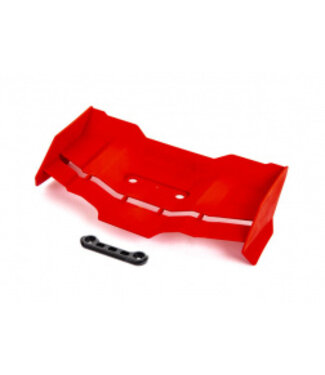 Traxxas Sledge wing with wing washer (red) TRX9517R