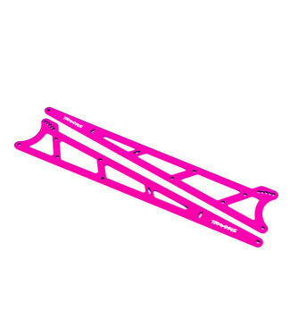 Traxxas Side plates wheelie bar pink (aluminum) (2) TRX9462P