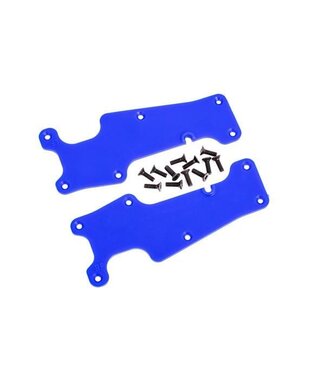 Suspension arm covers blue front (left and right) / 2.5x8 CCS (12)  TRX9633X