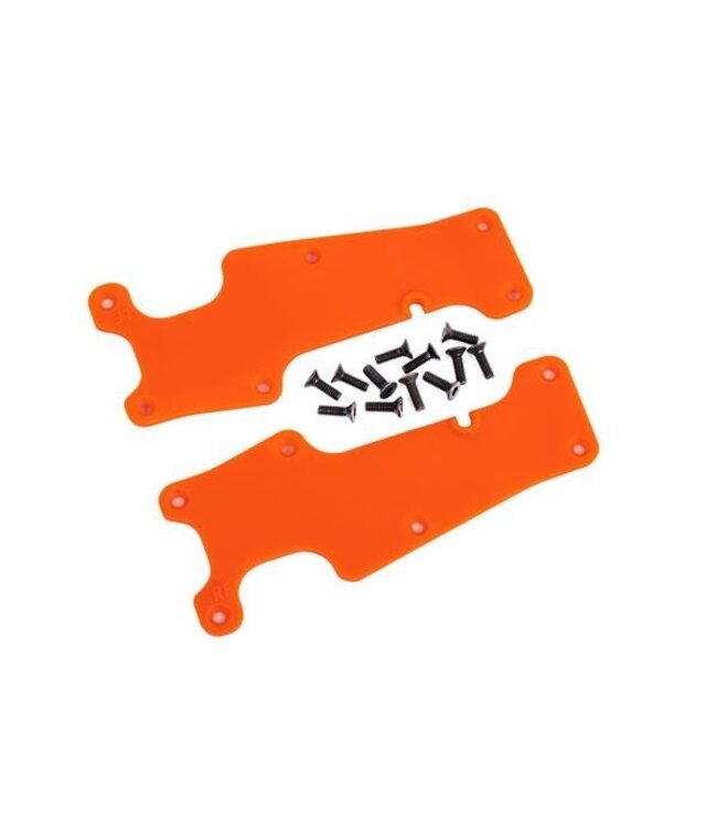 Suspension arm covers orange front (left and right) / 2.5x8 CCS (12) TRX9633T