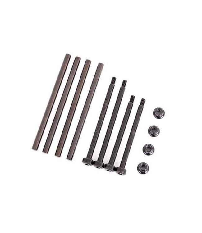 Suspension pin set front & rear (hardened steel) 4x67mm (4), 3.5x48.2mm (2), 3.5x56.7mm (2)/ M3x0.5mm NL, flanged (2 TRX9540
