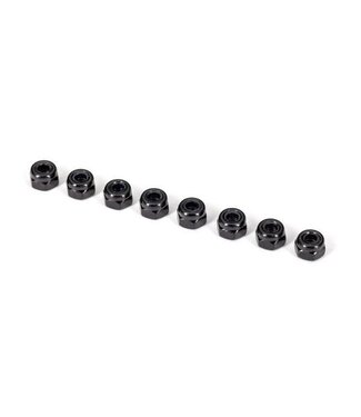 Traxxas Nuts 3mm nylon locking black (8) TRX2745X