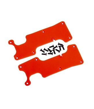 Traxxas Suspension arm covers red rear (left and right) TRX9634R