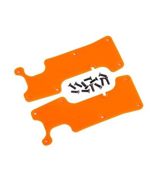 Traxxas Suspension arm covers orange rear (left and right) TRX9634T