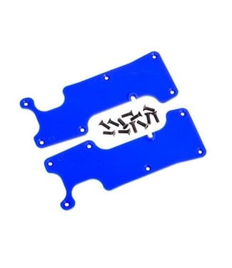 Traxxas Suspension arm covers blue rear (left and right) TRX9634X