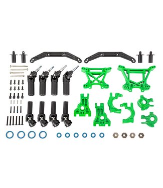 Traxxas Extreme Heavy Duty Kit compleet (green) outer driveline & suspension upgrade kit TRX9080G