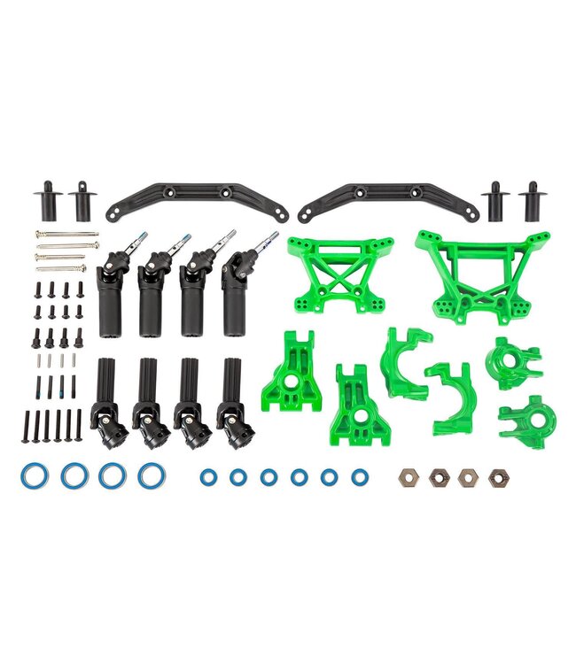 Extreme Heavy Duty Kit compleet (green) outer driveline & suspension upgrade kit TRX9080G