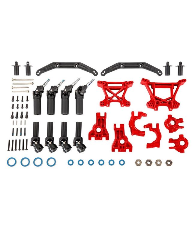 Extreme Heavy Duty Kit compleet (red) outer driveline & suspension upgrade kit TRX9080R