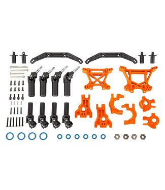 Traxxas Extreme Heavy Duty Kit compleet (orange) outer driveline & suspension upgrade kit TRX9080T
