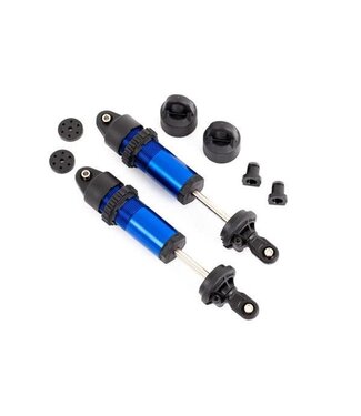 Traxxas Shocks GT-Maxx Long aluminum (blue-anodized) (fully assembled w/o springs) (2) TRX9660