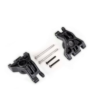 Traxxas Carriers stub axle rear extreme heavy duty black (left & right) with hinge pins TRX9050