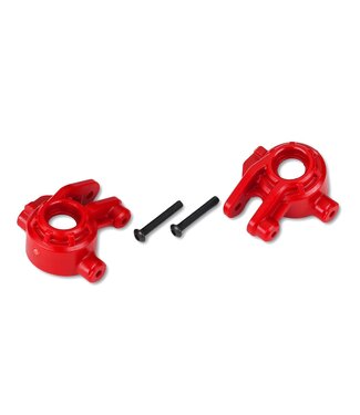 Traxxas Steering blocks extreme heavy duty red (left & right) (for use with #9080 upgrade kit) TRX9037R