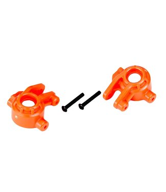 Traxxas Steering blocks extreme heavy duty orange left & right (for use with #9080 upgrade kit) TRX9037T