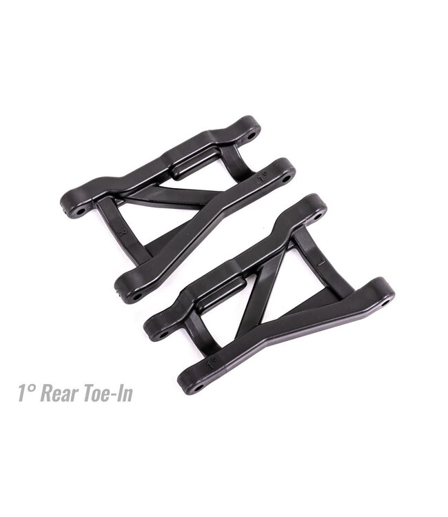 Suspension arms black rear (left & right) heavy duty 1° toe angle (2) TRX9431