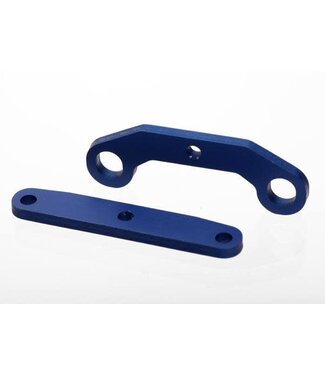 Traxxas Bulkhead tie bars. front & rear. aluminum (blue-anodized). TRX6423