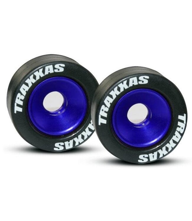 Wheels aluminum (blue-anodized) (2) with bearing TRX5186A