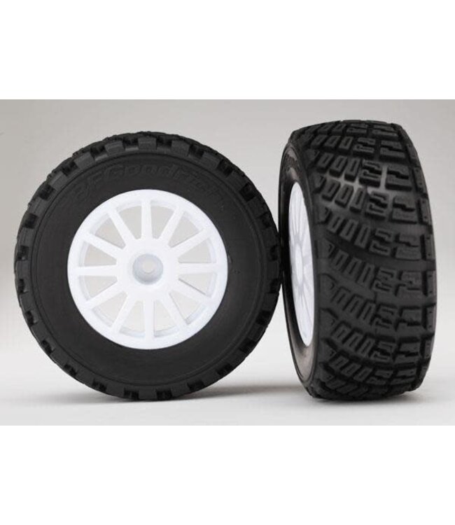 Traxxas Tires & Wheels Assembled White wheels BFGoodrich® Rally TRX7473X