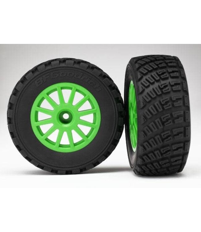 Traxxas Tires & Wheels Assembled Green wheels BFGoodrich® Rally TRX7473X