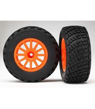 Traxxas Traxxas Tires & Wheels Assembled orange wheels BFGoodrich® Rally TRX7473A