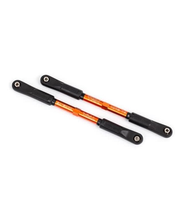 Camber links rear Sledge (orange-anodized 7075-T6 aluminum) (144mm) (2) TRX9548T