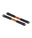 Traxxas Toe links Sledge (orange-anodized 7075-T6 aluminum) (120mm) (2) TRX9549T