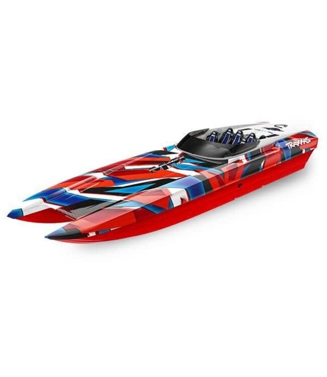 Traxxas DCB M41 Catamaran Race Boat TQi TSM RED/BLUE