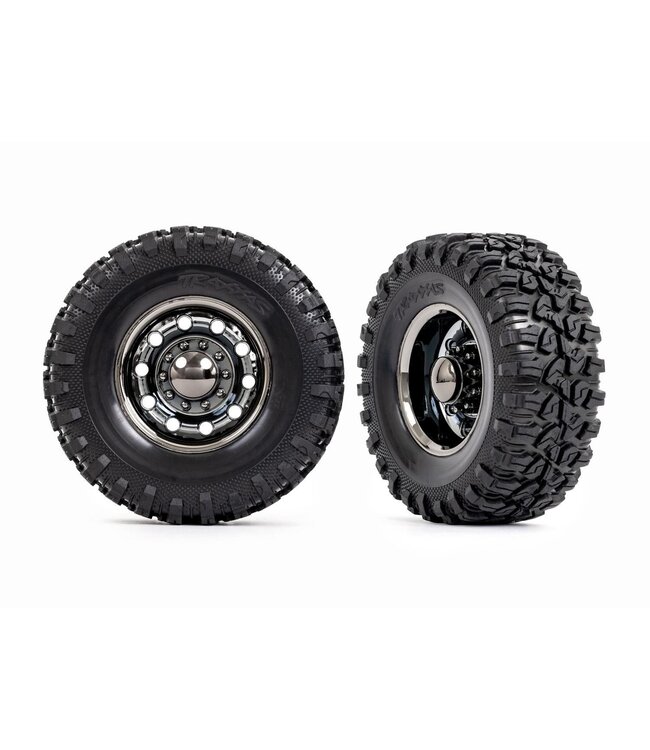 Tires and wheels, assembled, glued (TRX-6 2.2' wheels, Canyon RT 4.6x2.2' tires) (rear) (2) TRX8854X