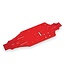 Traxxas Sledge chassis aluminum (red-anodized) TRX9522R