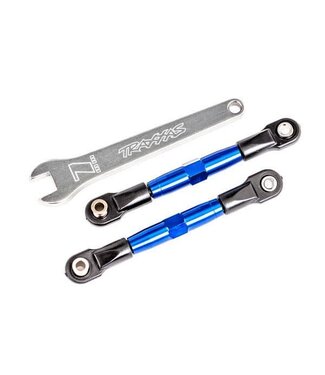 Traxxas Camber links front  (blue-anodized 7075-T6) (2) (assembled with rod ends and hollow balls) aluminum wrench (1) TRX2444X