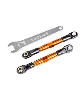 Traxxas Camber links front (orange-anodized 7075-T6) (2) (assembled with rod ends and hollow balls) aluminum wrench (1) TRX2444T