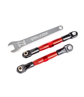 Traxxas Camber links front (red-anodized 7075-T6) (2) (assembled with rod ends and hollow balls) aluminum wrench (1) TRX2444R