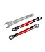 Traxxas Camber links front (red-anodized 7075-T6) (2) (assembled with rod ends and hollow balls) aluminum wrench (1) TRX2444R