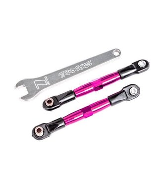 Traxxas Camber links front (pink-anodized 7075-T6) (2) (assembled with rod ends and hollow balls) aluminum wrench (1) TRX2444P