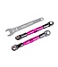 Traxxas Camber links front (pink-anodized 7075-T6) (2) (assembled with rod ends and hollow balls) aluminum wrench (1) TRX2444P