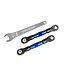 Traxxas Traxxas Camber links rear (blue-anodized 7075-T6) (2) (assembled with rod ends and hollow balls) / aluminum wrench (1) (fits Drag Slash) TRX2443X