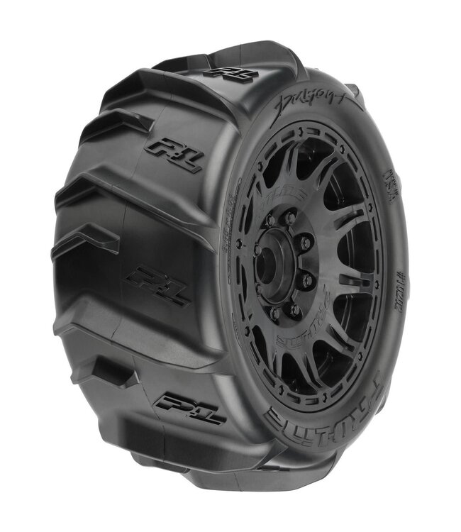 Proline 1/6 Dumont Sand/Snow Tires F/R MTD 24mm hex Black Raid (2)