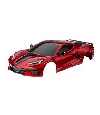 Traxxas Body Chevrolet Corvette Stingray complete (red) (painted decals applied) TRX9311R