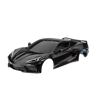 Traxxas Body Chevrolet Corvette Stingray complete (black) (painted. decals applied) TRX9311A