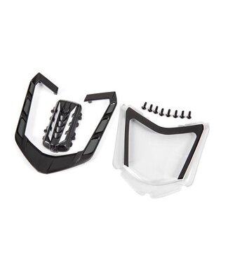 Traxxas Rear window with rear window retainer, engine coverTRX9321