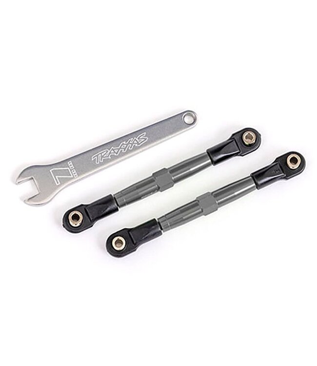 Toe links front charcoal gray-anodized 7075-T6 aluminum (assembled with rod ends and hollow balls)/ aluminum wrench (1) TRX2445A