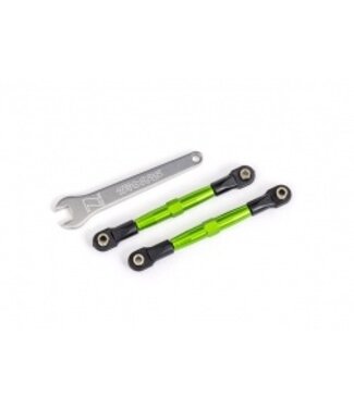 Traxxas Toe links front green-anodized 7075-T6 aluminum (assembled with rod ends and hollow balls)/ aluminum wrench (1) TRX2445G