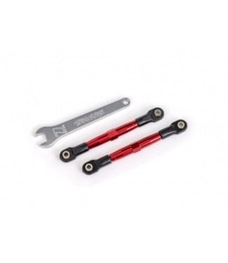 Traxxas Toe links front red-anodized 7075-T6 aluminum (assembled with rod ends and hollow balls)/ aluminum wrench (1) TRX2445R