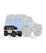 TRX-4M 1/18 Scale and Trail Crawler Land Rover 4WD Electric Truck with TQ Silver TRX97054-1SLVR