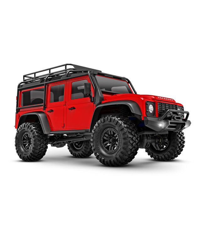 TRX-4M 1/18 Scale and Trail Crawler Land Rover 4WD Electric Truck with TQ Red TRX97054-1RED