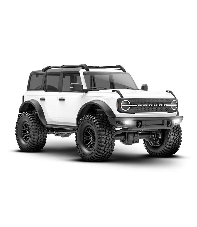 TRX-4M 1/18 Scale and Trail Crawler Ford Bronco 4WD Electric Truck with TQ White TRX97074-1WHT