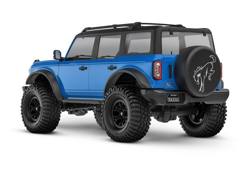 Traxxas TRX-4M 1/18 Scale and Trail Crawler Ford Bronco 4WD Electric Truck with TQ Blue TRX97074-1BLUE