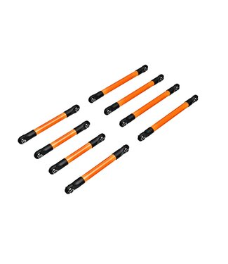 Traxxas Suspension link set (complete) 6061-T6 aluminum (orange-anodized) TRX9749-ORNG