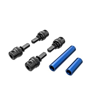 Traxxas Driveshafts center (metal) aluminum 6061-T6 (blue-anodized) (front & rear) TRX9751-BLUE