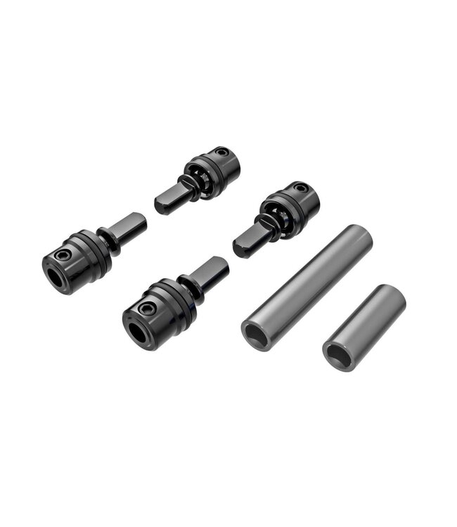 Traxxas Driveshafts center (metal) aluminum 6061-T6 (gray-anodized) (front & rear) TRX9751-GRAY